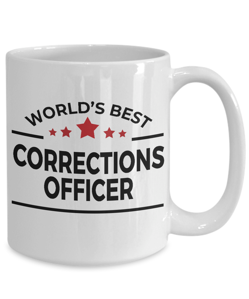 Corrections Officer Gift World's Best Birthday Father's Day Mother's Day White Ceramic Coffee Mug