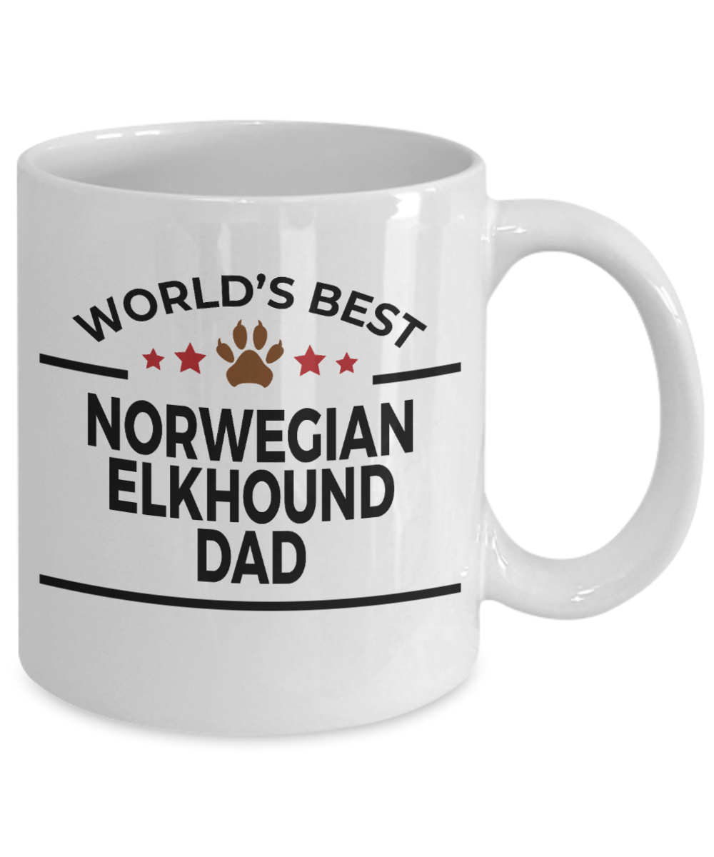 Norwegian Elkhound Dog Dad Coffee Mug