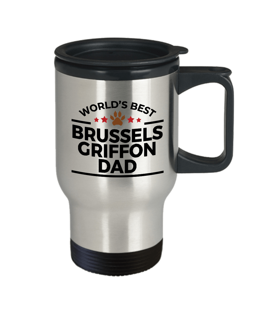 Brussels Griffon Dog Dad Travel Coffee Mug