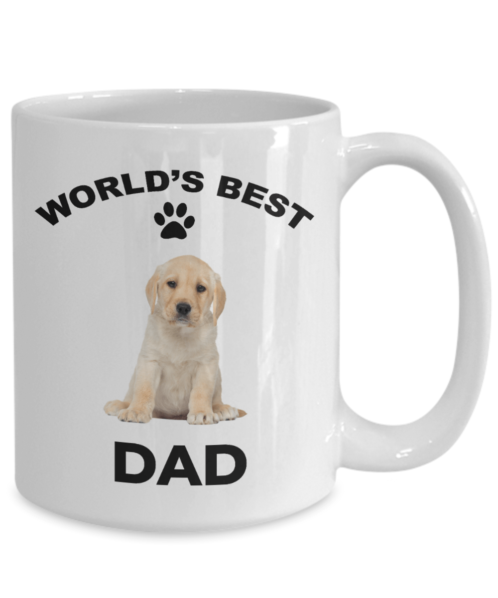 Yellow Labrador Retriever Best Dad Coffee Mug