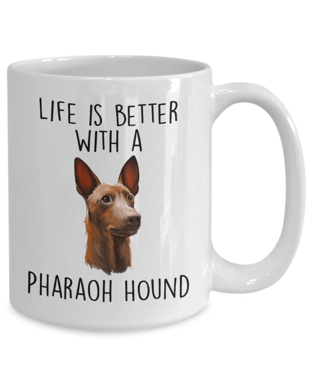 Life is Better with A Pharaoh Hound Ceramic Coffee Mug