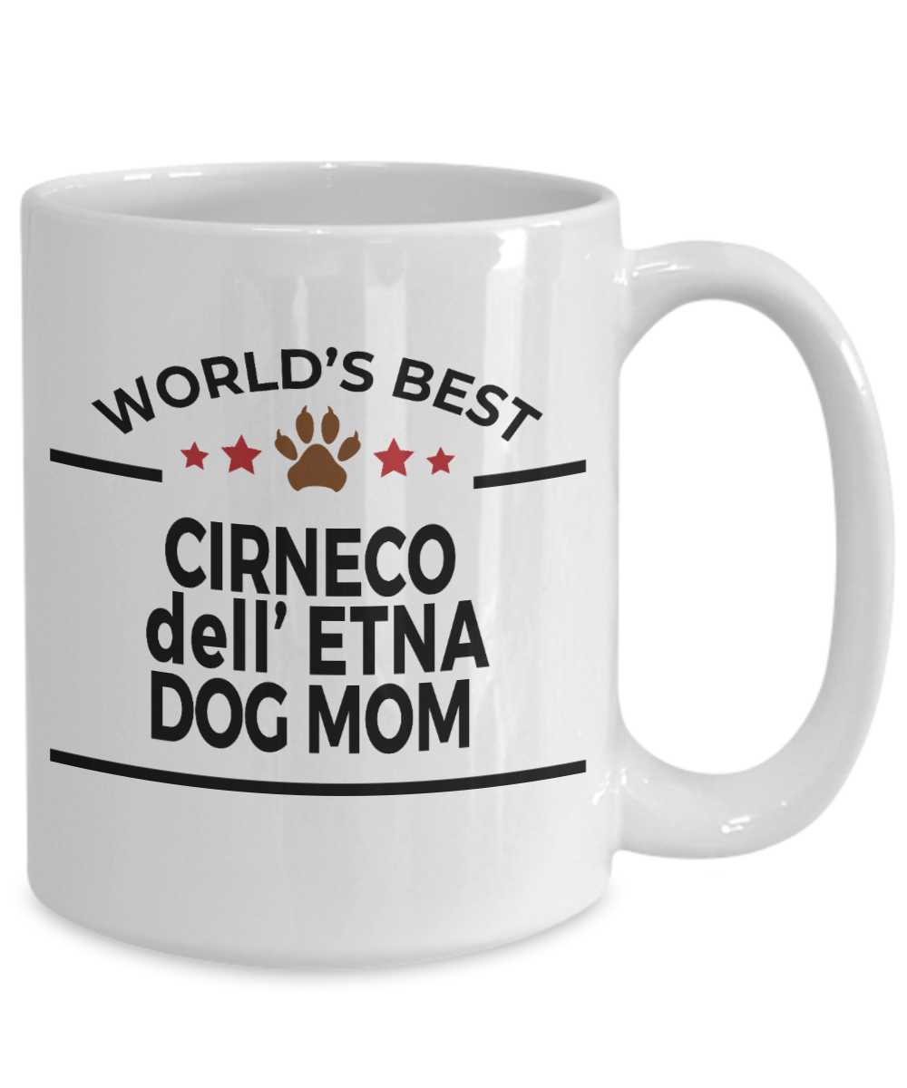 Cirneco dell' Etna Dog Lover Gift World's Best Mom Birthday Mother's Day White Ceramic Coffee Mug