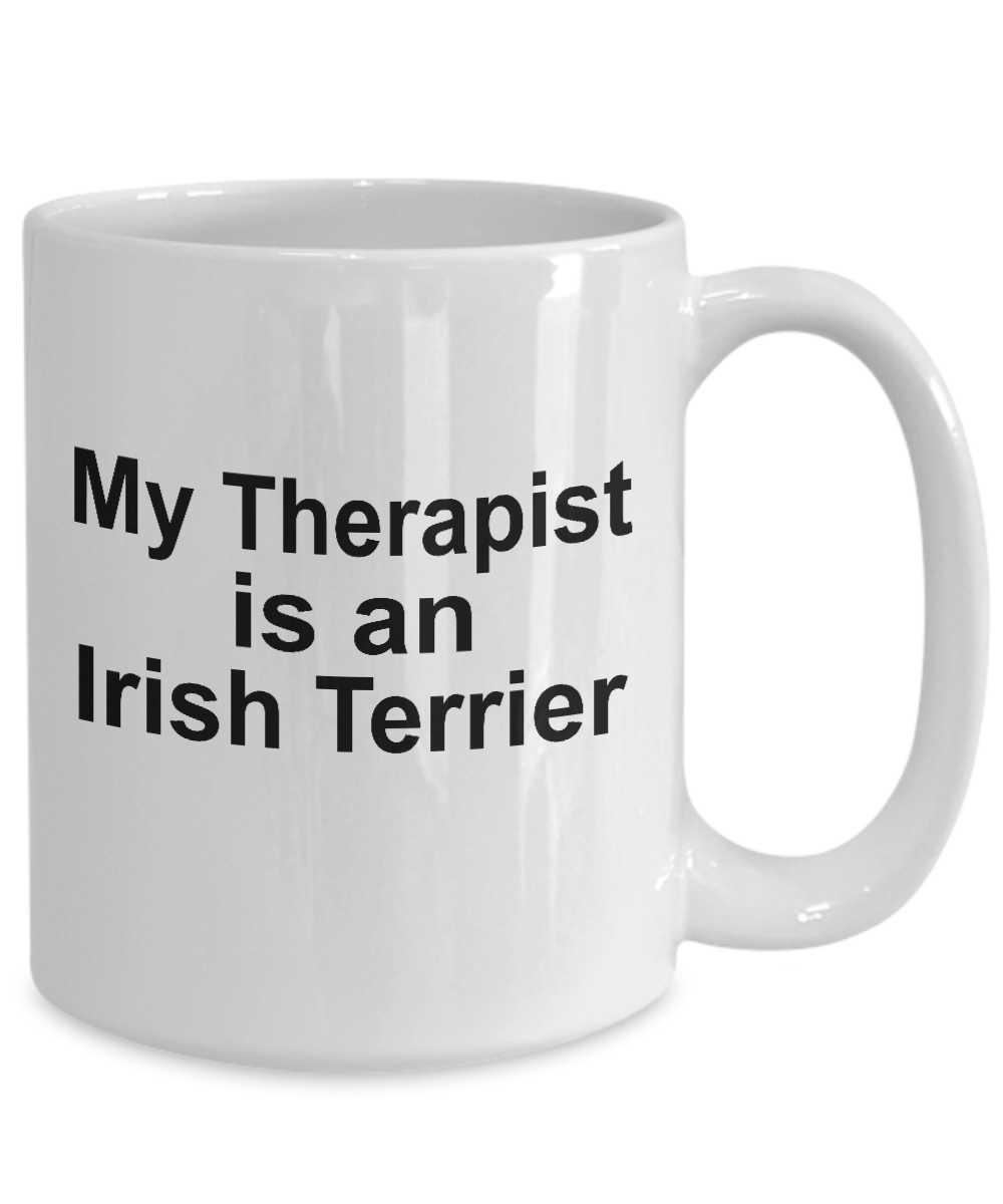 Irish Terrier Dog Owner Lover Funny Gift Therapist White Ceramic Coffee Mug