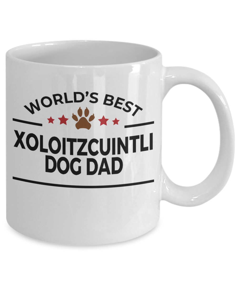 Xoloitzcuintli Best Dog Dad Ceramic Coffee Mug