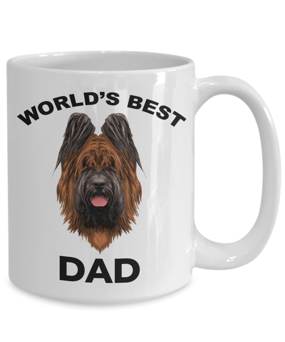 Briard Best Dog Dad Coffee Mug