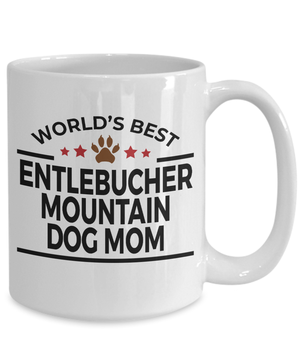 Entlebucher Mountain Dog Lover Gift World's Best Mom Birthday Mother's Day White Ceramic Coffee Mug