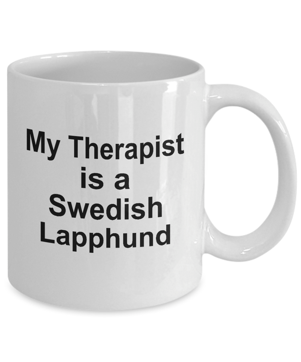 Swedish Lapphund Dog Therapist White Ceramic Coffee Mug