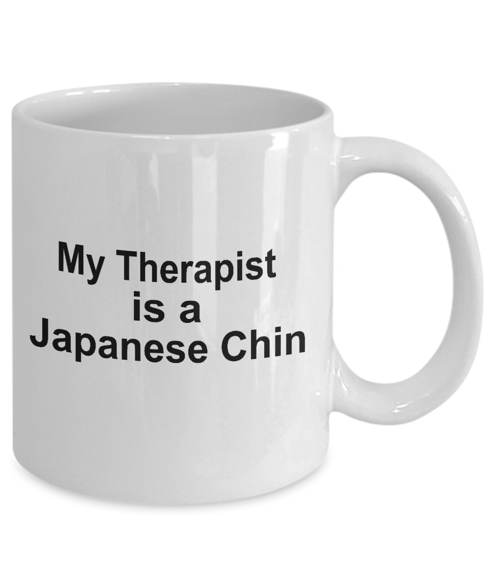 Japanese Chin Dog Owner Lover Funny Gift Therapist White Ceramic Coffee Mug