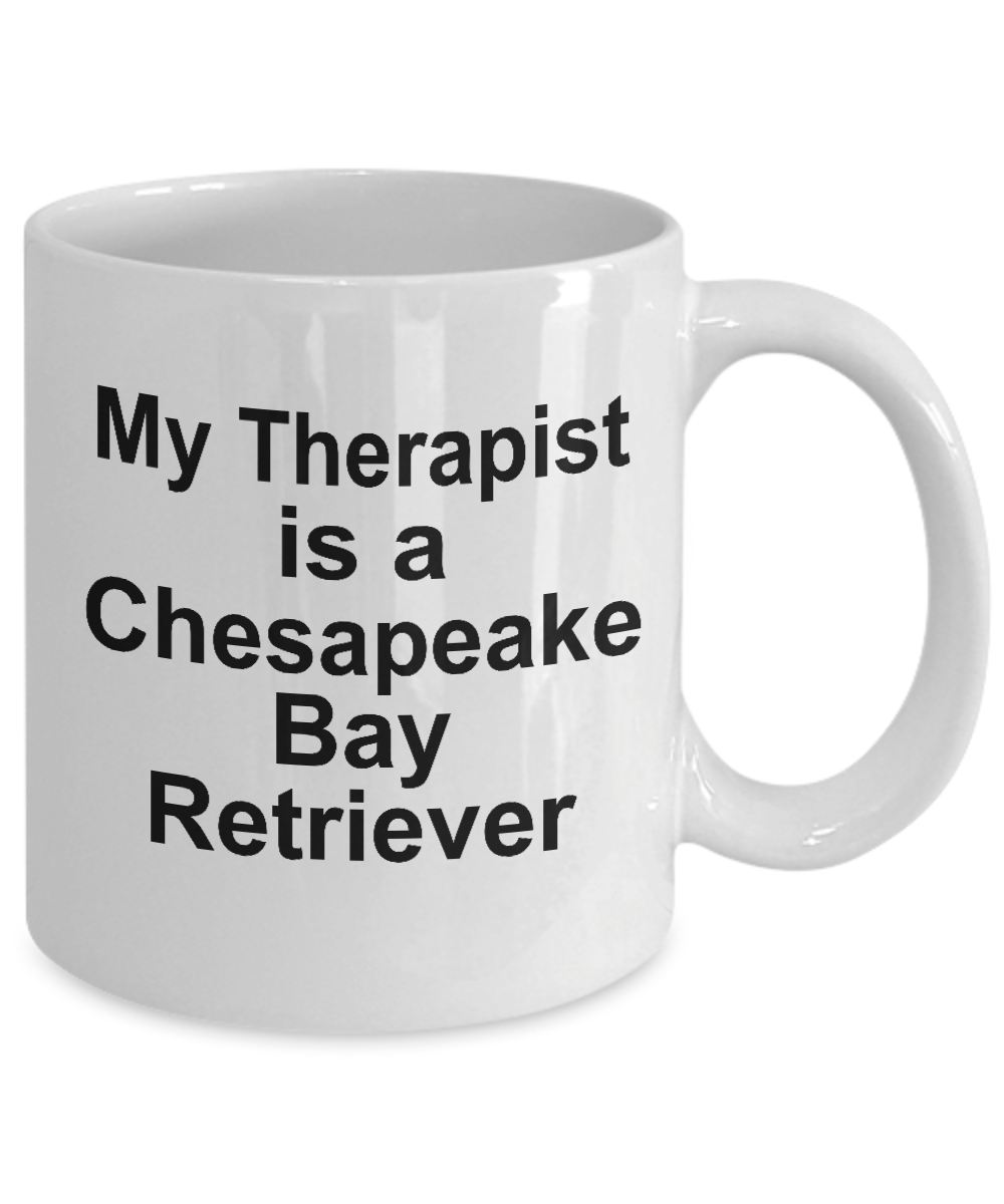 Chesapeake Bay Retriever Dog Owner Lover Funny Gift Therapist White Ceramic Coffee Mug