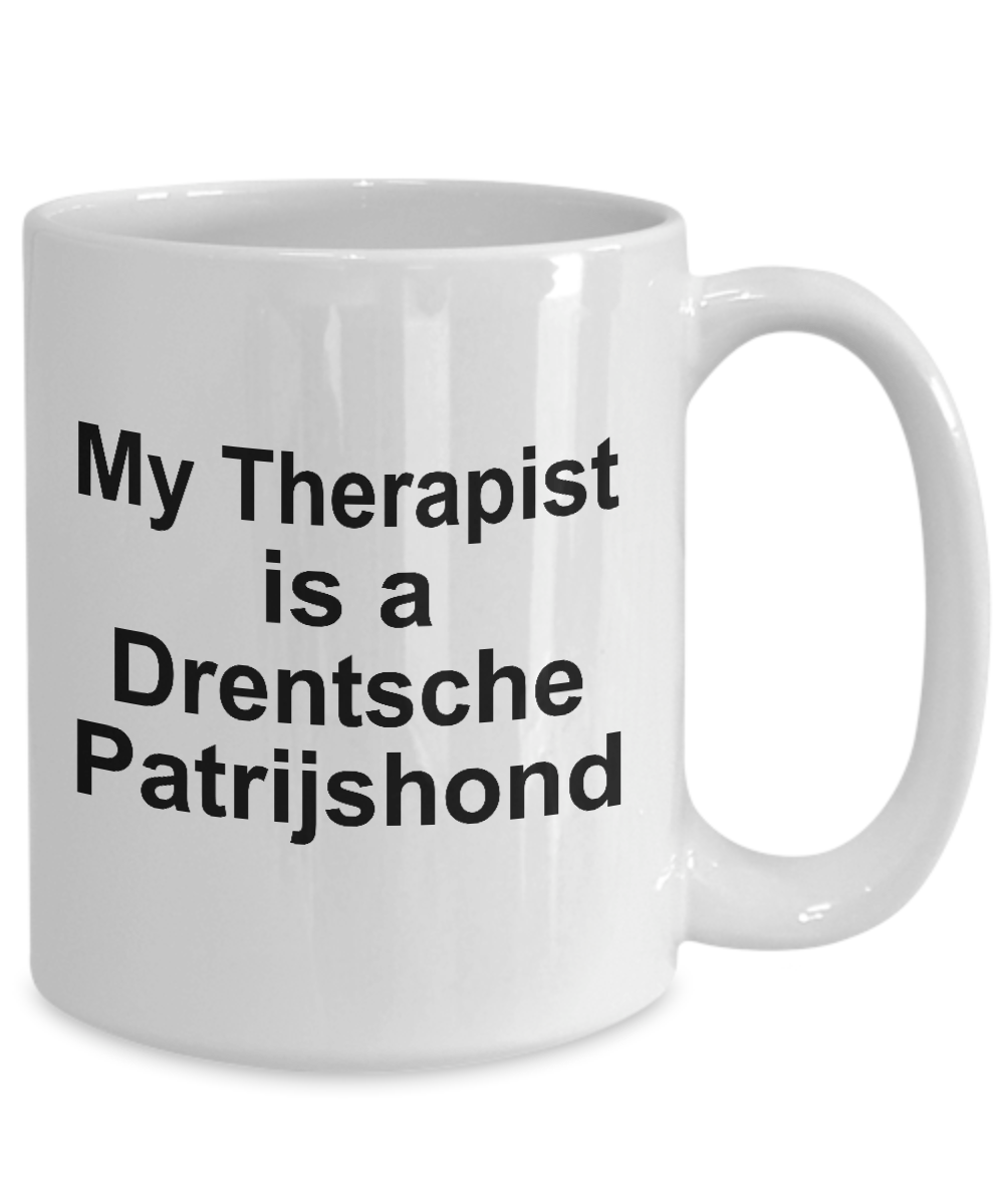 Drentsche Patrijshond Dog Owner Lover Funny Gift Therapist White Ceramic Coffee Mug