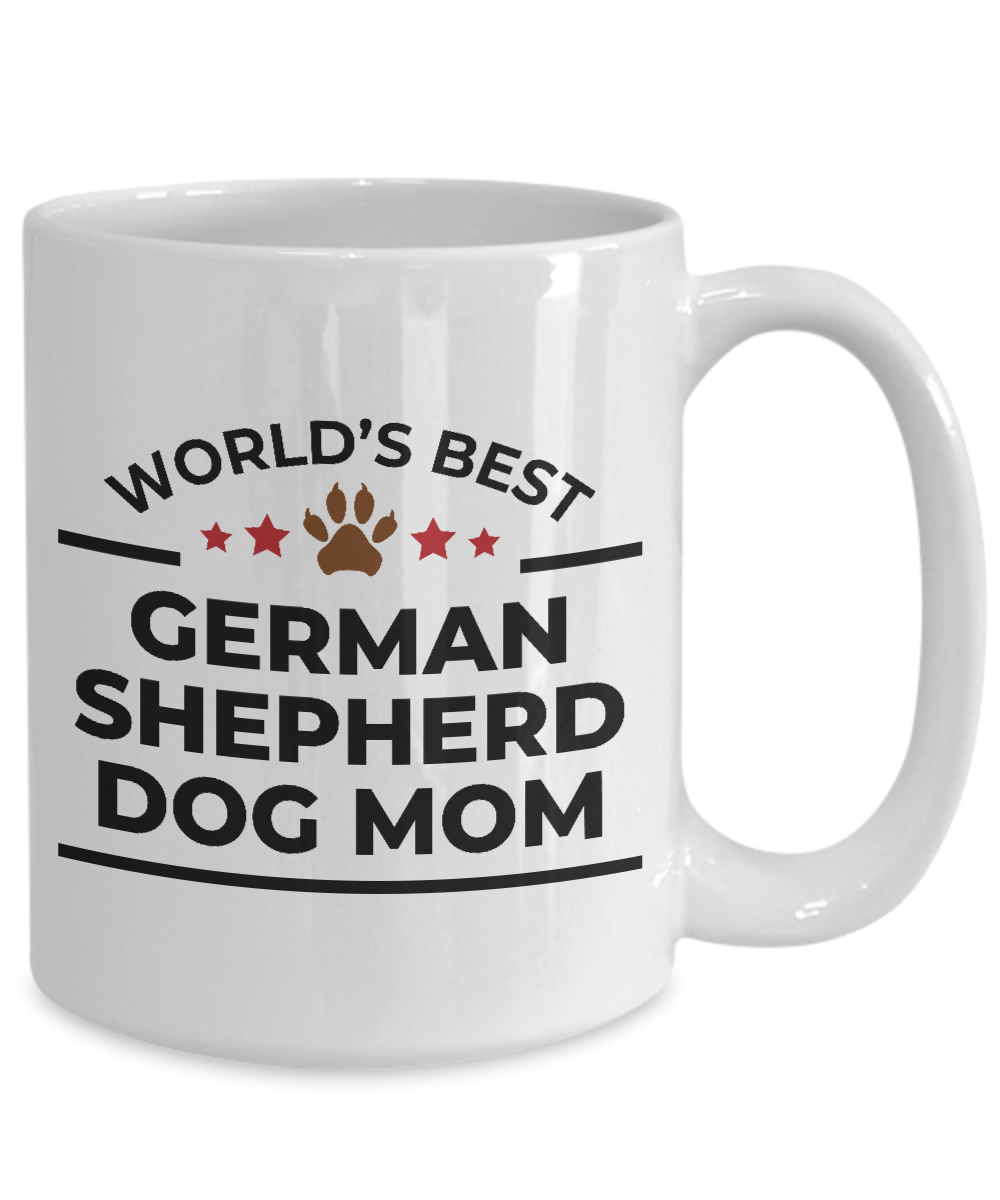 World's Best German Shepherd Dog Mom White Ceramic Mug