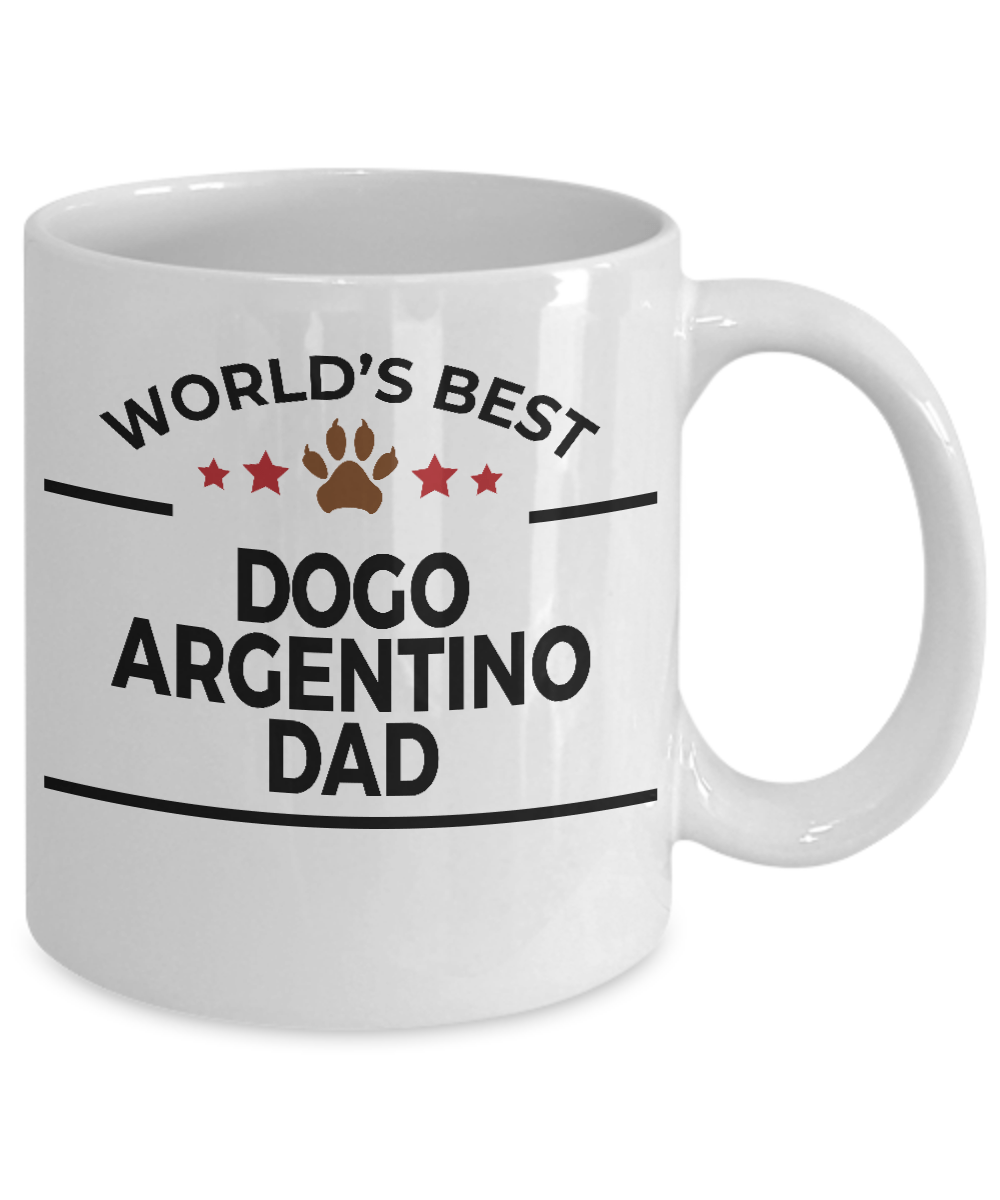 Dogo Argentino Dog Lover Gift World's Best Dad Coffee Mug