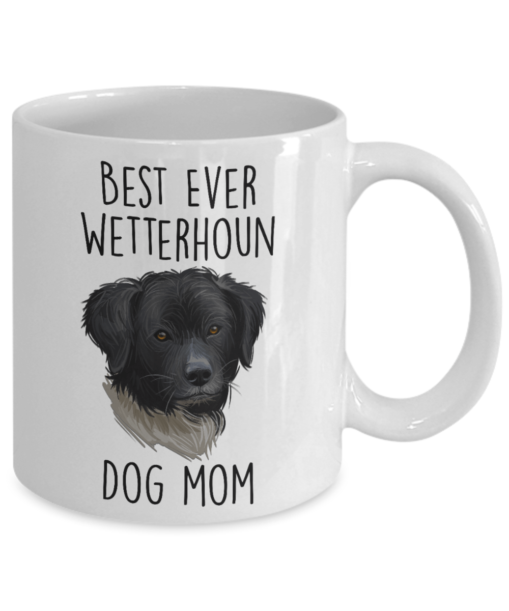 Best Ever Wetterhoun Dog Mom Custom Ceramic Coffee Mug