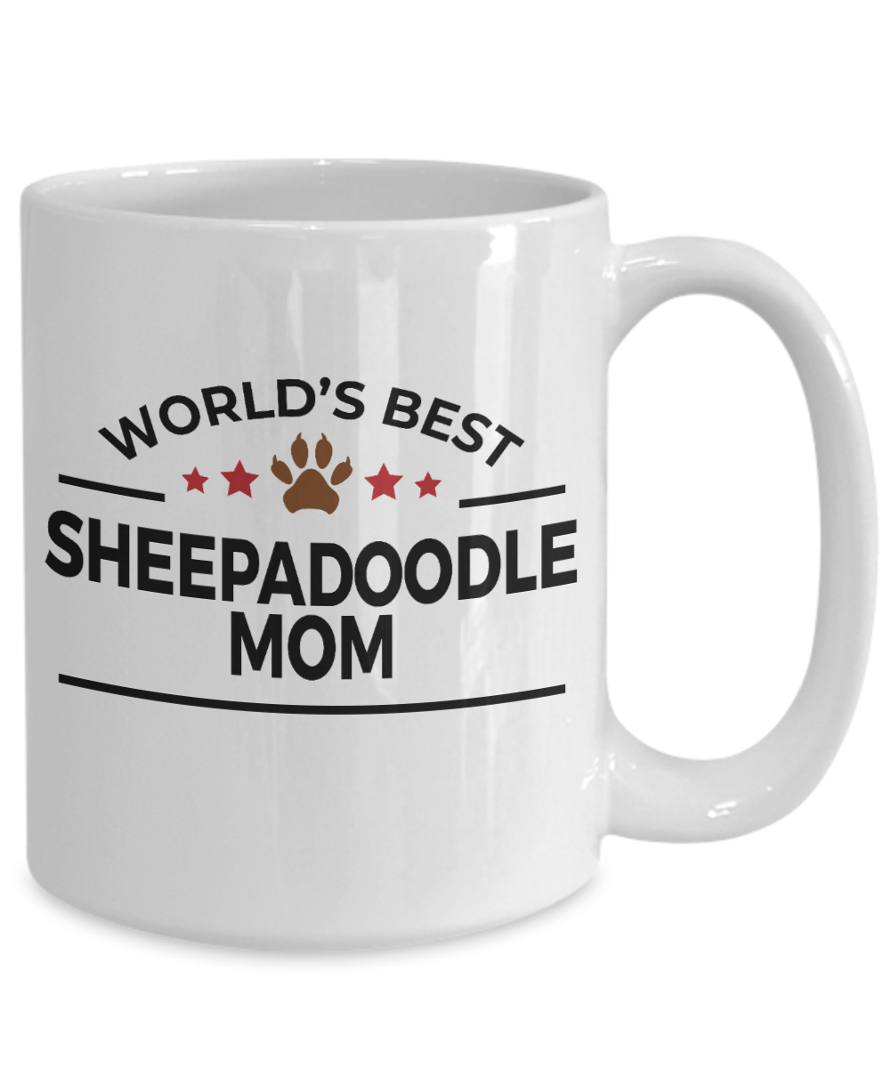 Sheepadoodle Dog Mom Coffee Mug
