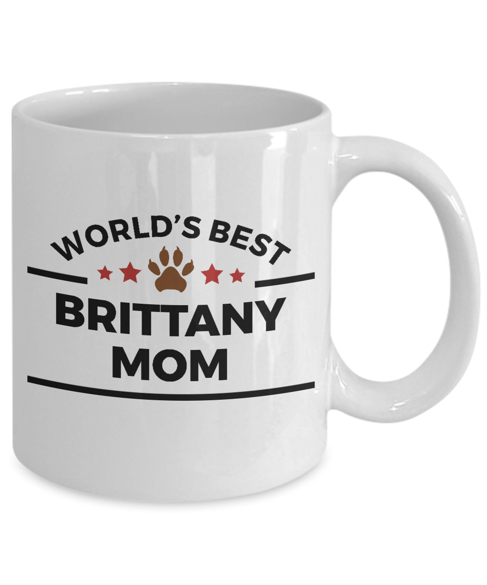 Brittany Dog Mom Coffee Mug