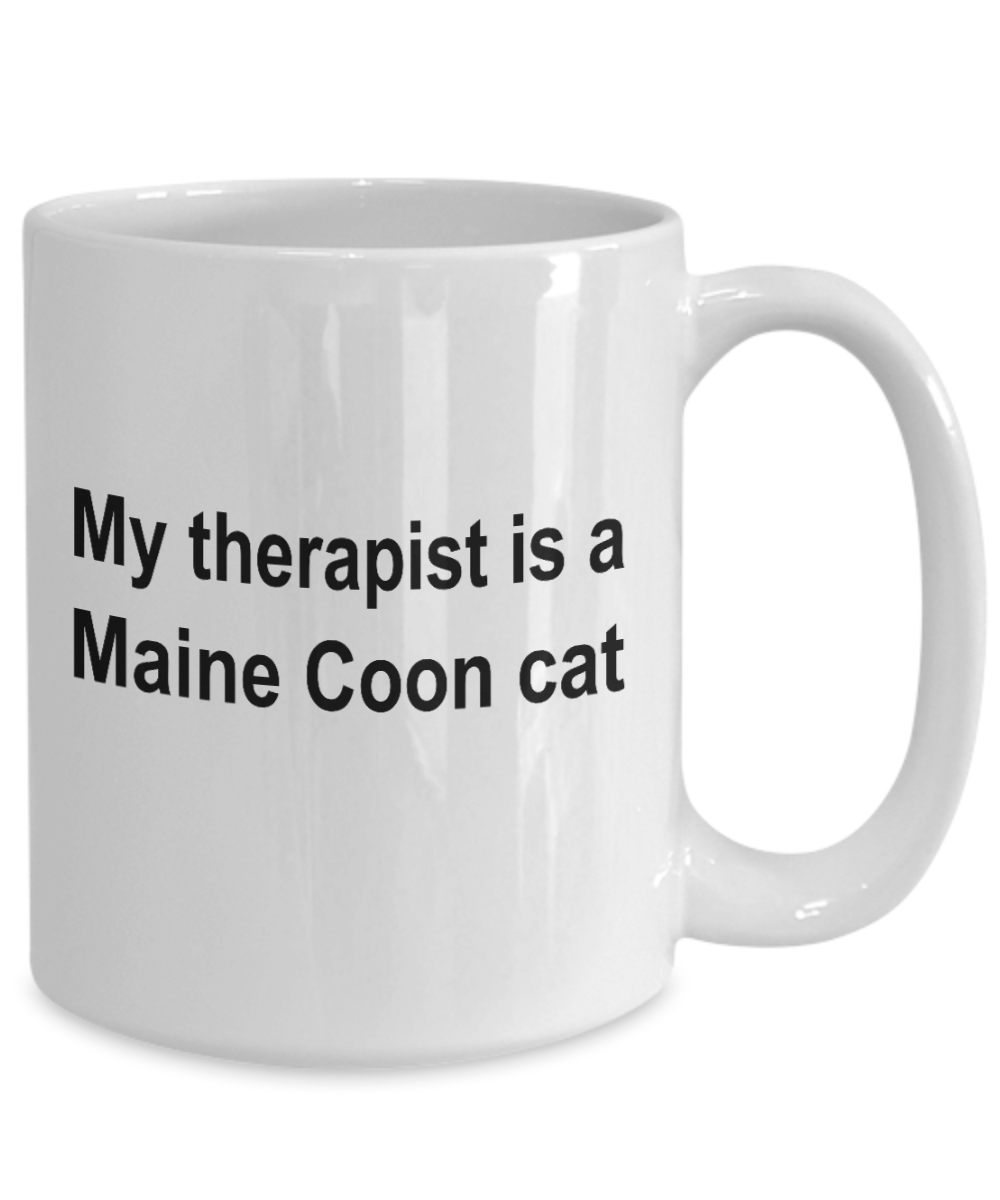 Maine Coon Cat Therapist Coffee Mug