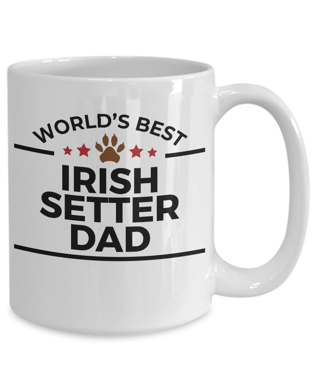 Irish Setter World's Best Dog Dad Ceramic Coffee Mug