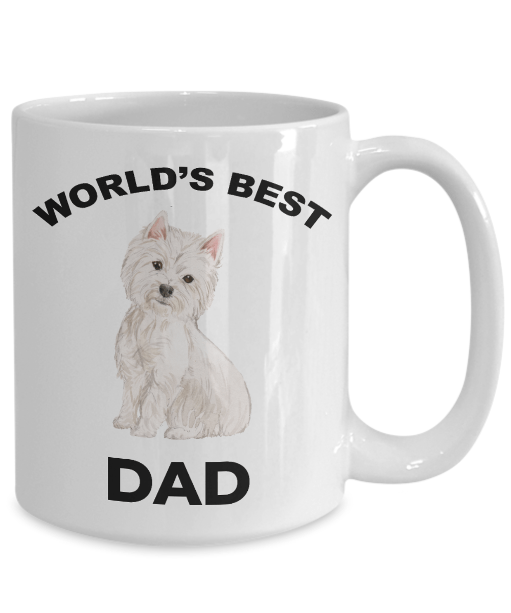 West Highland Terrier Best Dad Coffee Mug