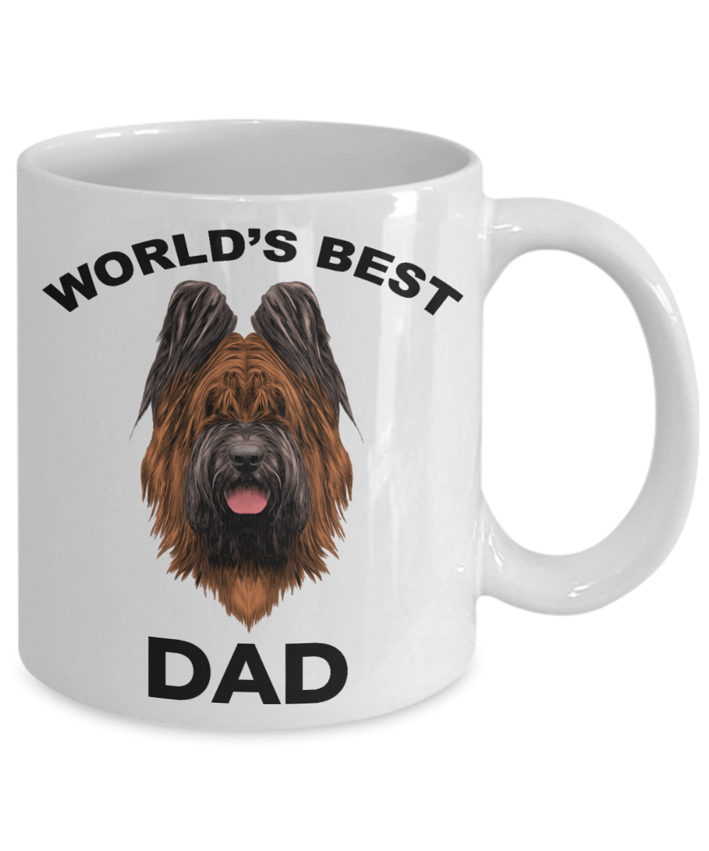 Briard Best Dog Dad Coffee Mug