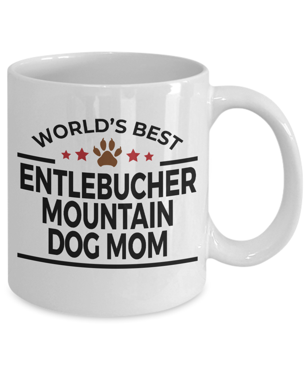 Entlebucher Mountain Dog Lover Gift World's Best Mom Birthday Mother's Day White Ceramic Coffee Mug