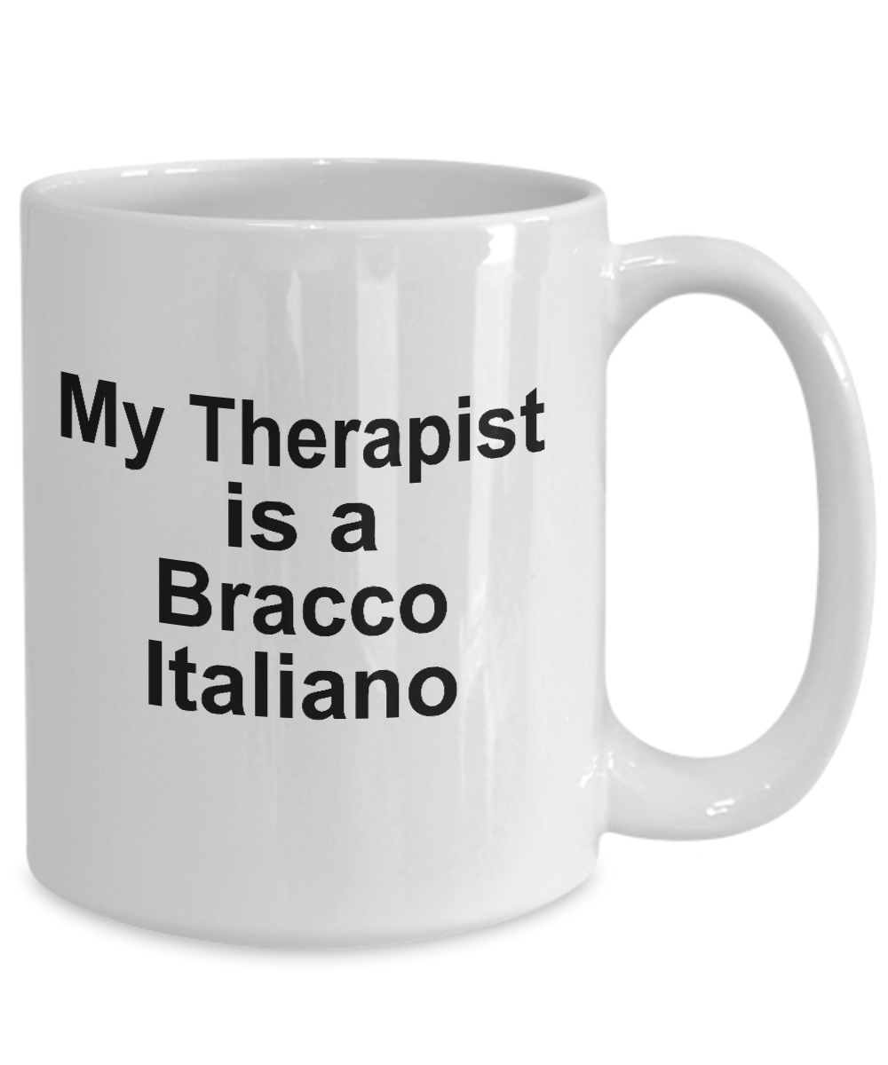 Bracco Italiano Dog Owner Lover Funny Gift Therapist White Ceramic Coffee Mug