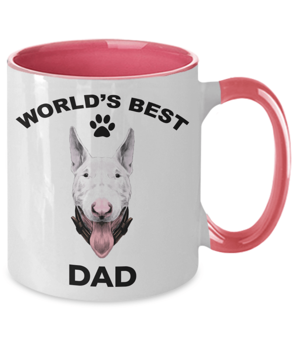 Bull Terrier Best Dad Two-tone coffee mugs