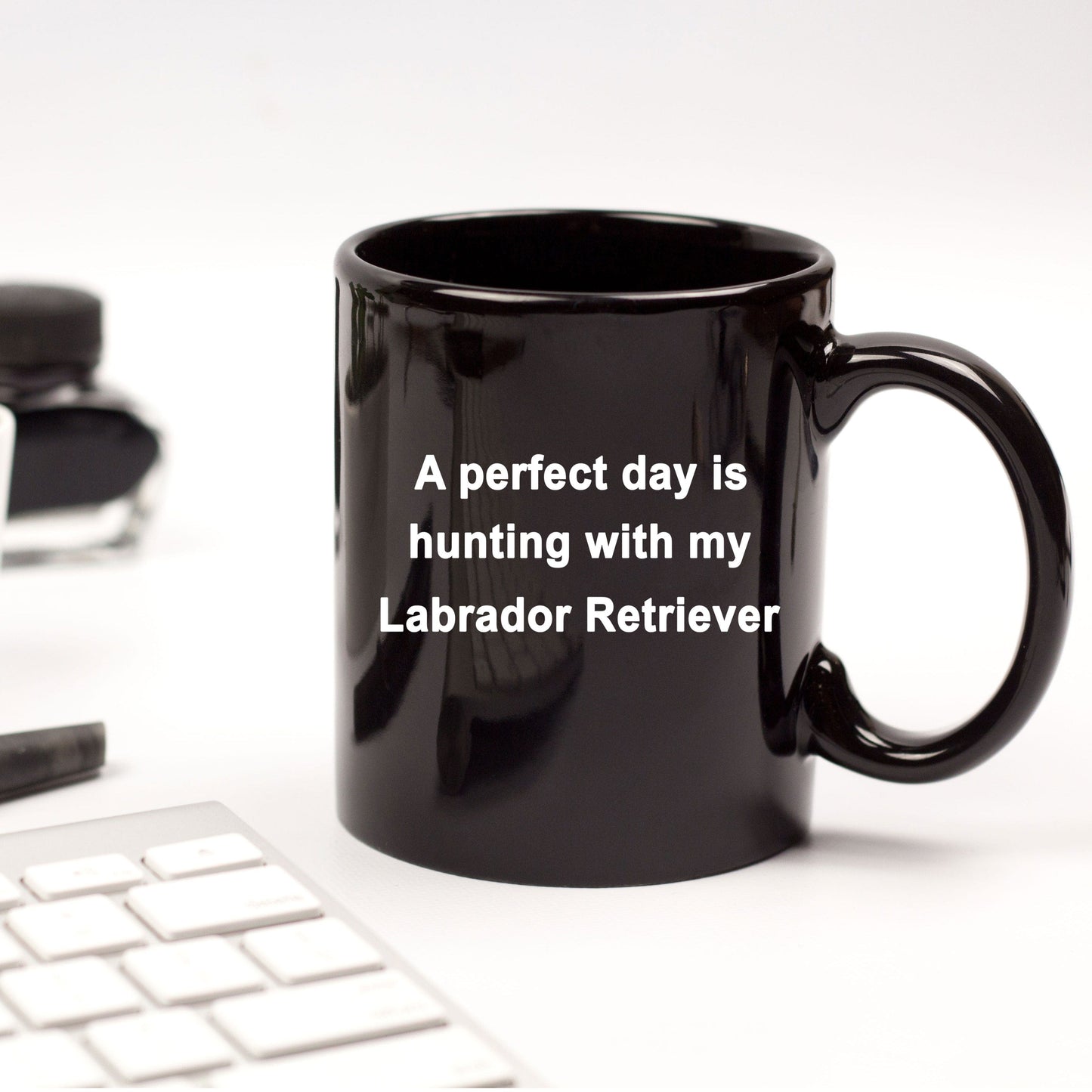 Labrador Retriever Hunter Black Coffee Mug