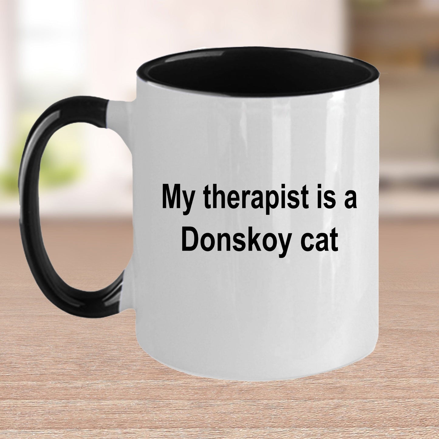 Donskoy Cat Therapist Funny Ceramic Coffee Mug