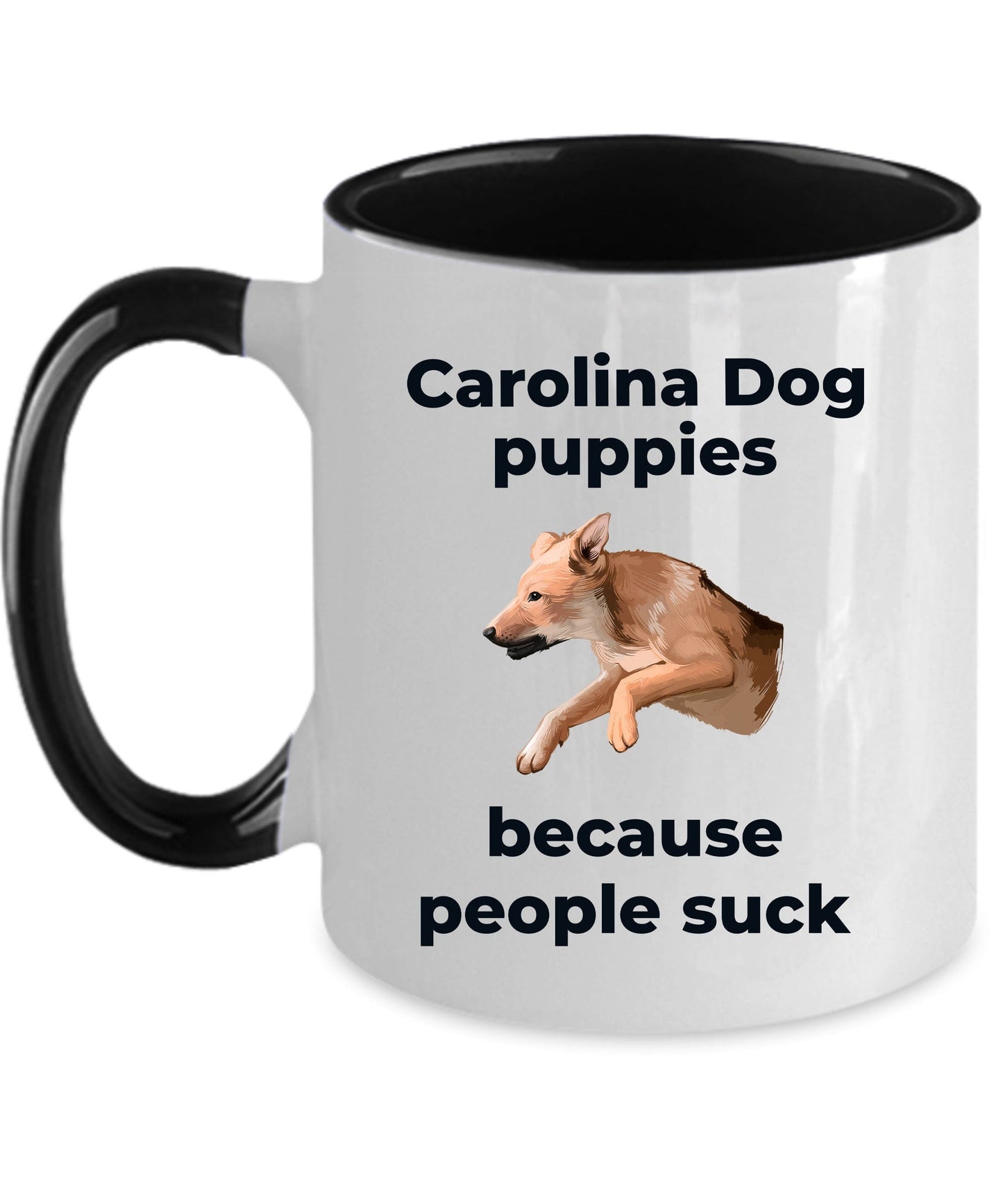 Carolina Dog Coffee Mug - Carolina Puppies because people sick