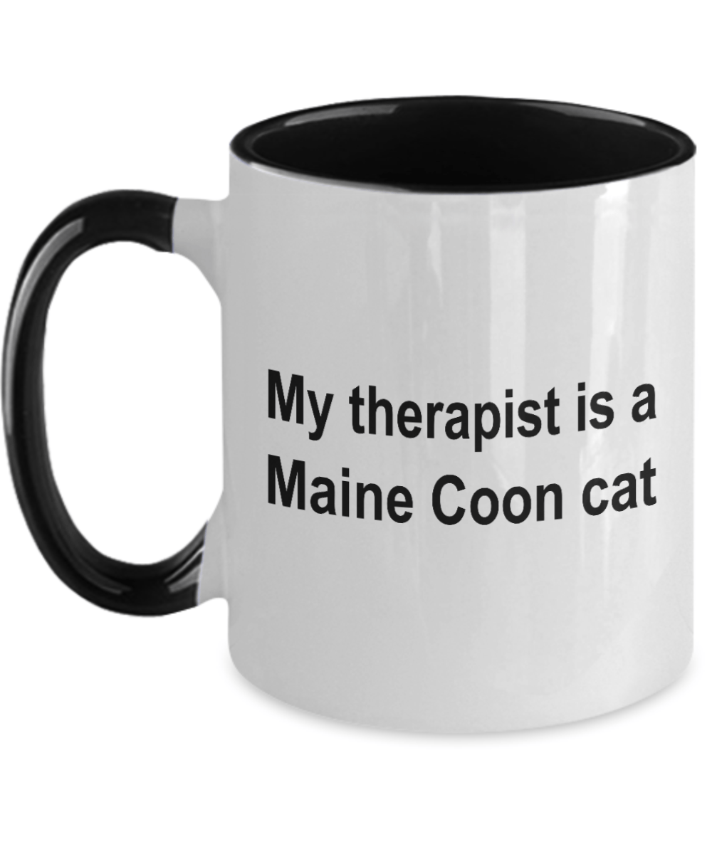 Maine Coon Cat Therapist Coffee Mug