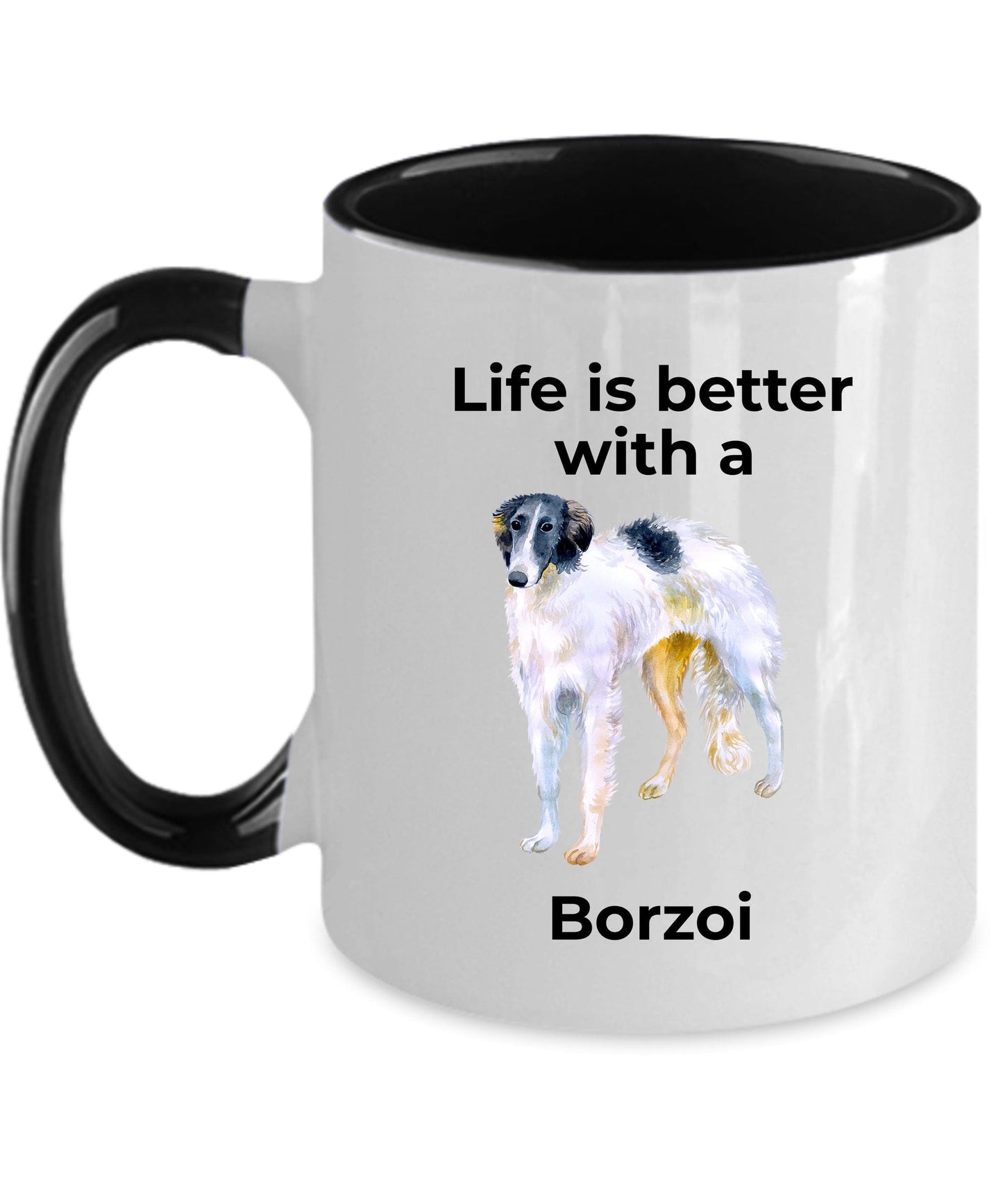 Borzoi Coffee Mug - Life is Better