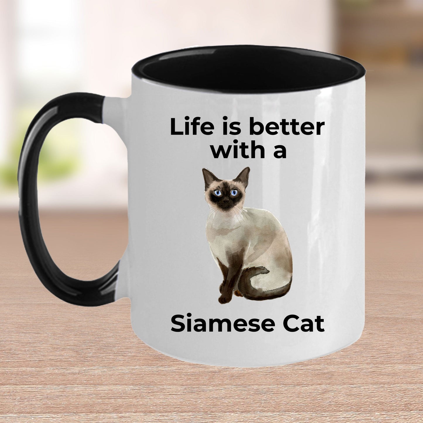 Siamese Cat Lover Coffee Mug Gift Life Is Better