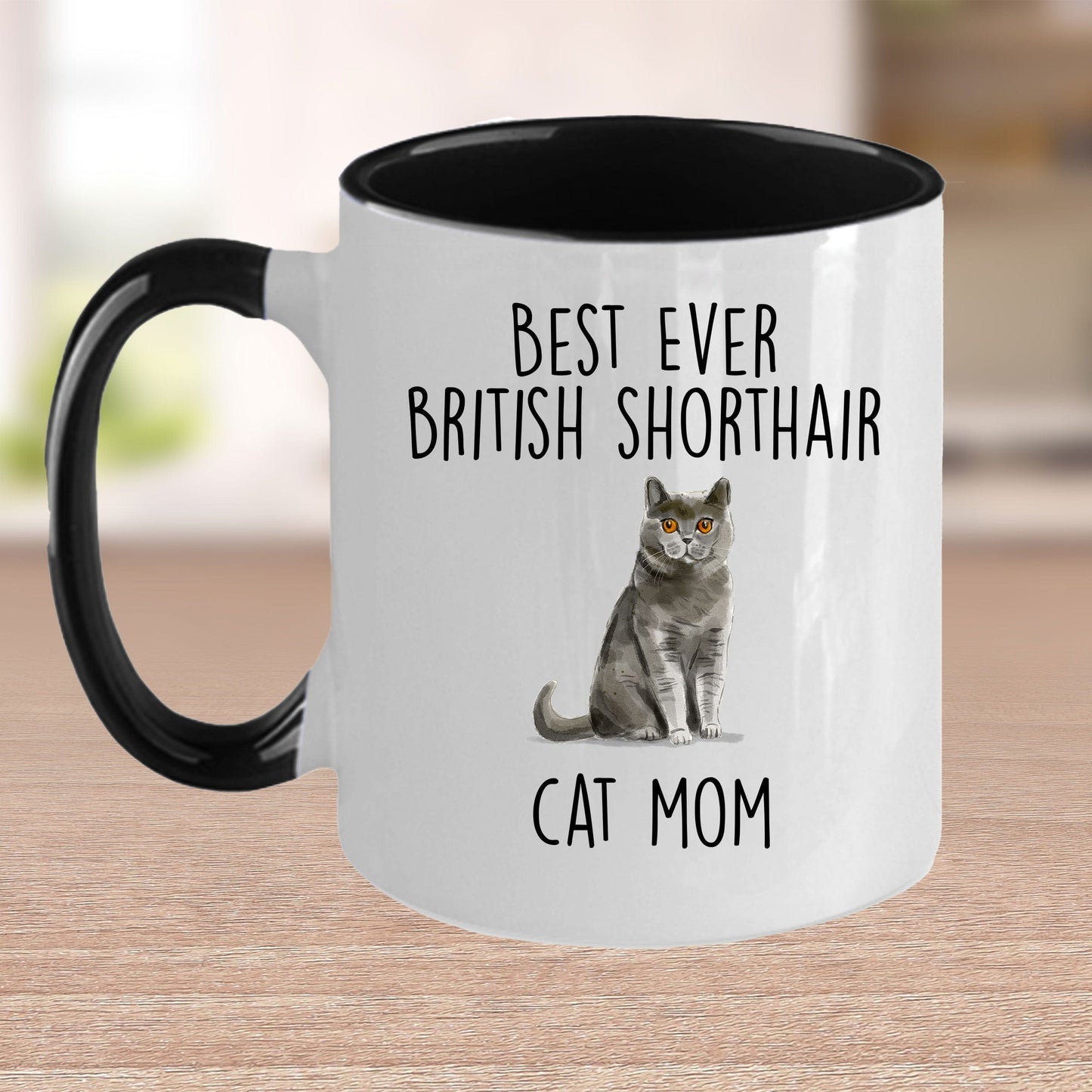 British Shorthair Cat Mom Ceramic Coffee Mug