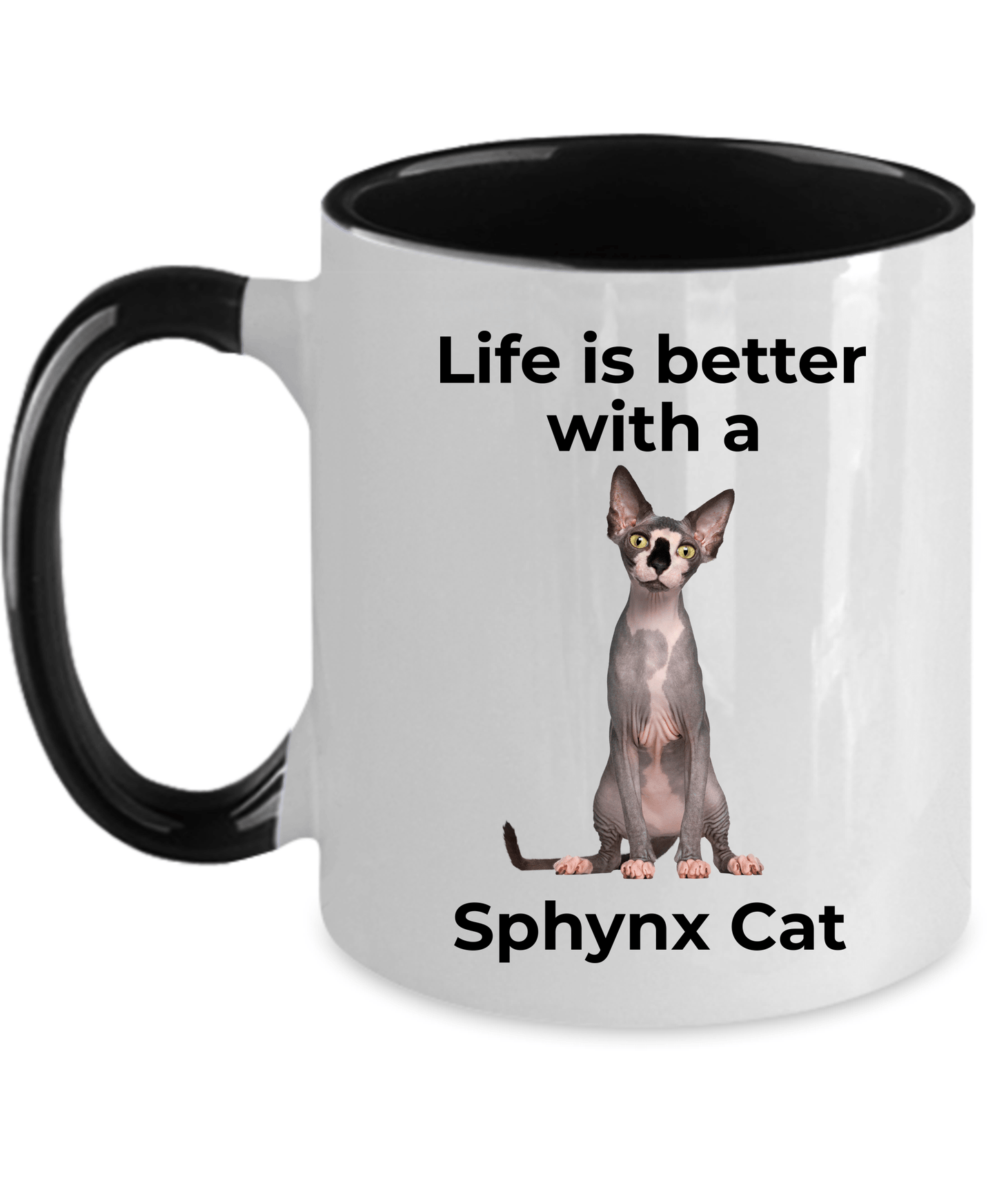 Sphynx Cat Coffee Mug - Life is Better