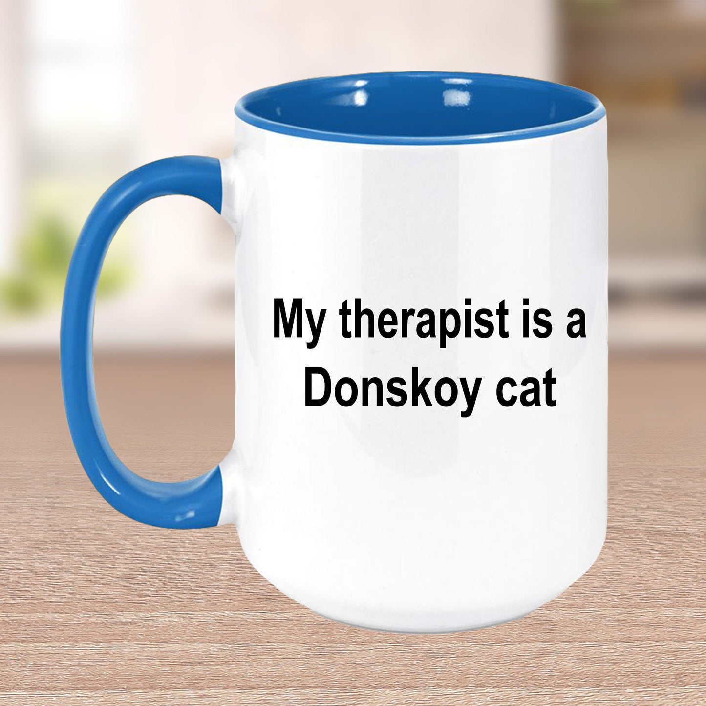 Donskoy Cat Therapist Funny Ceramic Coffee Mug