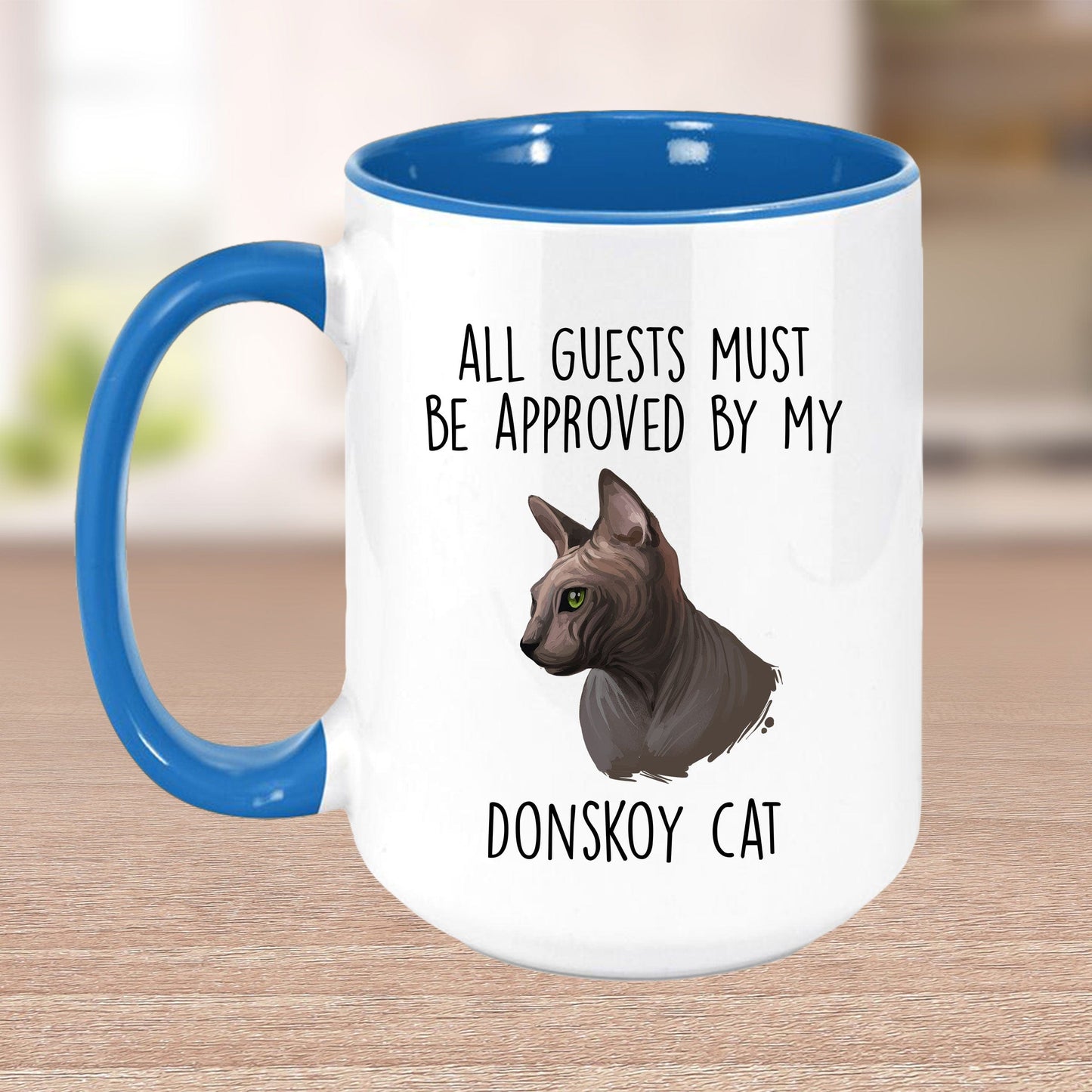 Donskoy Cat Funny Coffee Mug - All Guests Must Be Approved