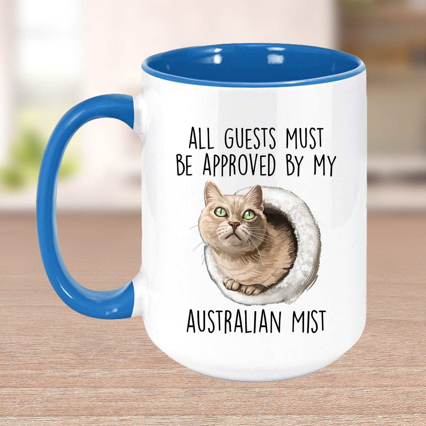 Australian Mist Cat Funny Coffee Mug - All Guests Must Be Approved