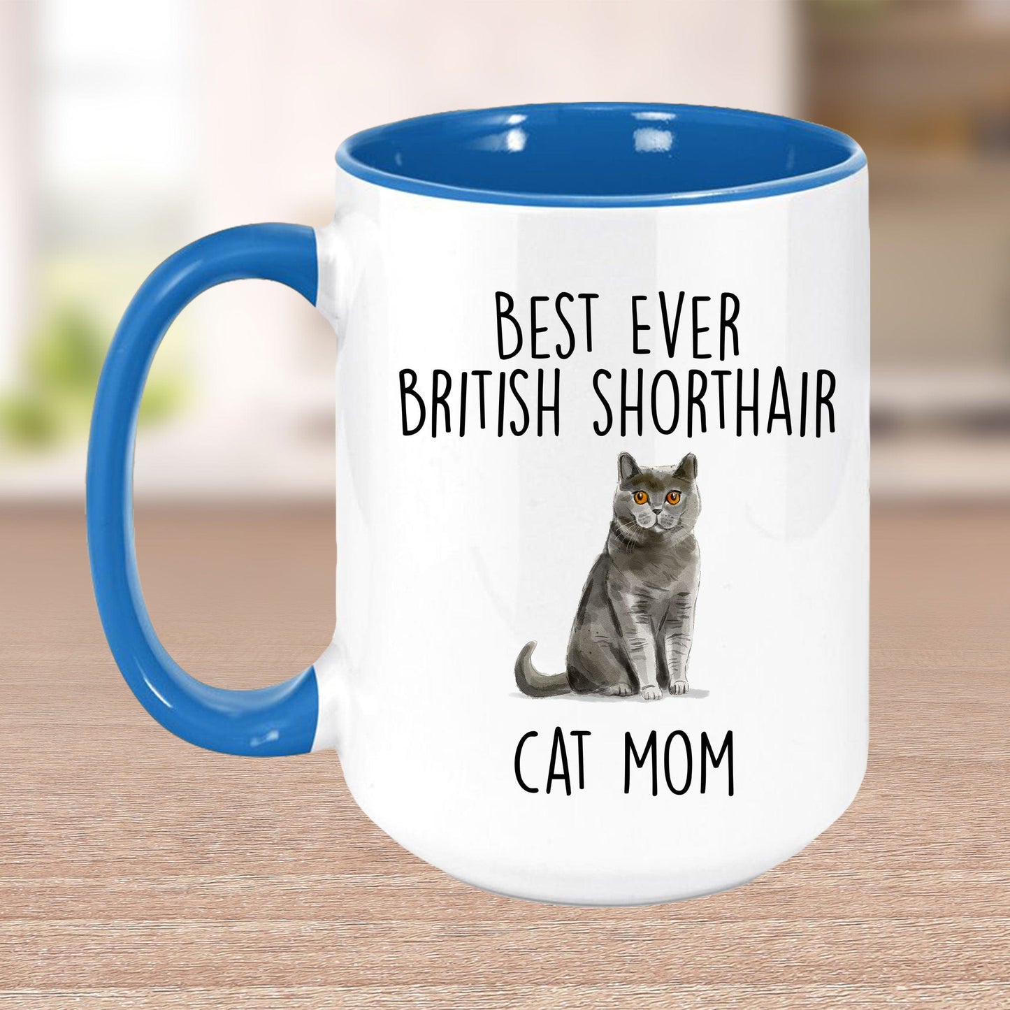 British Shorthair Cat Mom Ceramic Coffee Mug