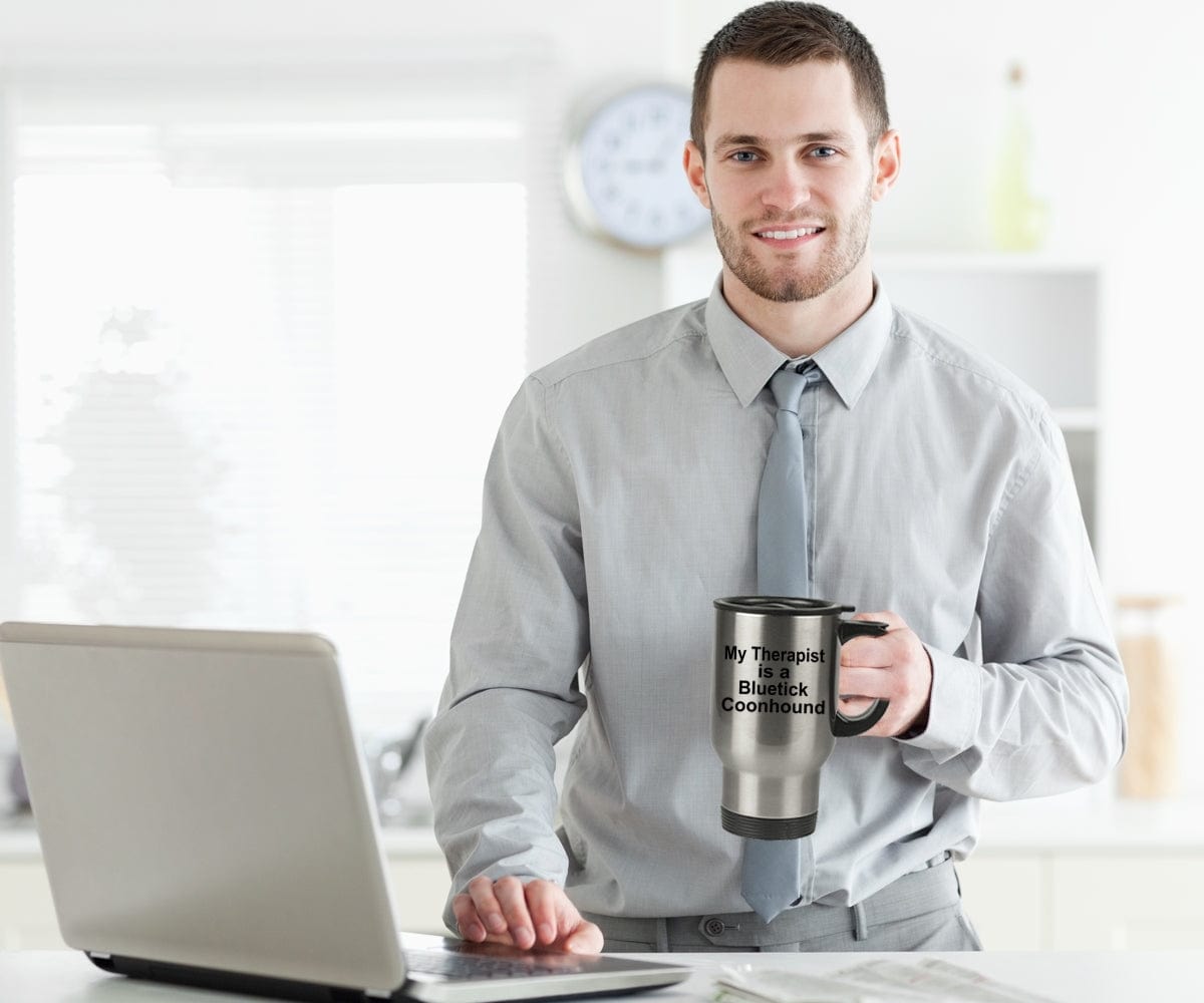 Bluetick Coonhound Dog Therapist Travel Mug