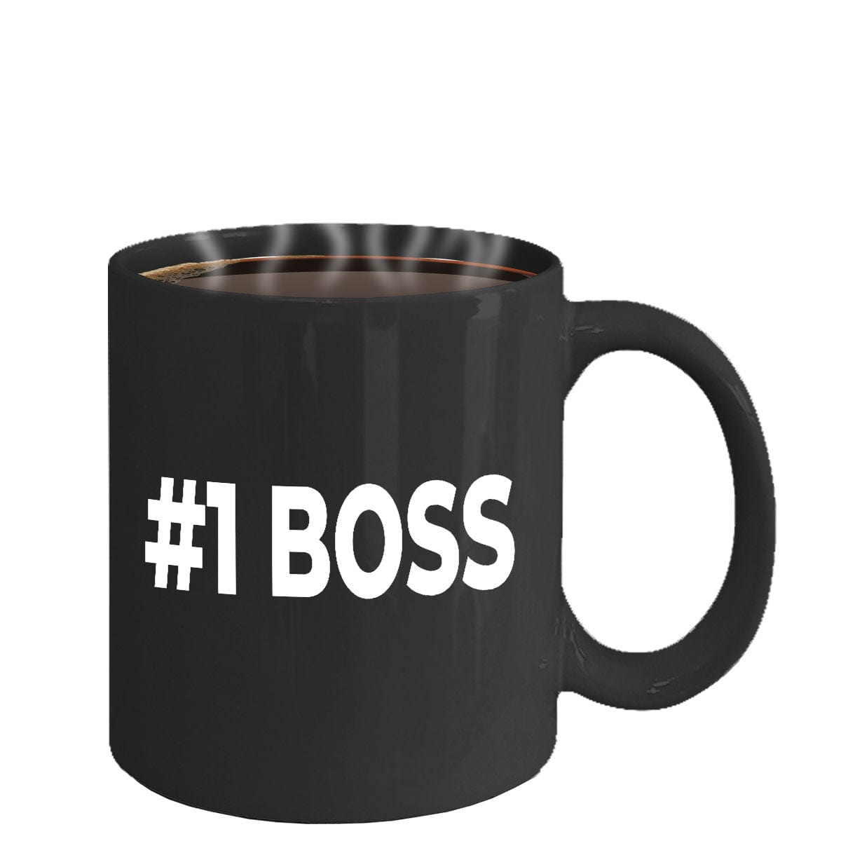 Number One Boss Black Coffee Mug