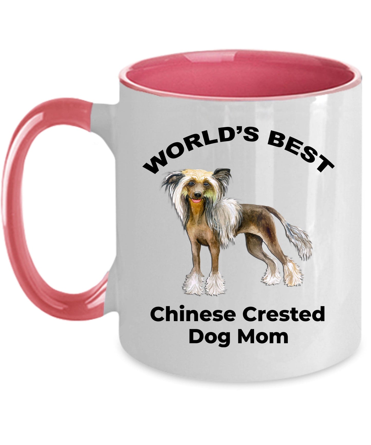 Chinese Crested World's Best Dog Mom Ceramic Coffee Mug