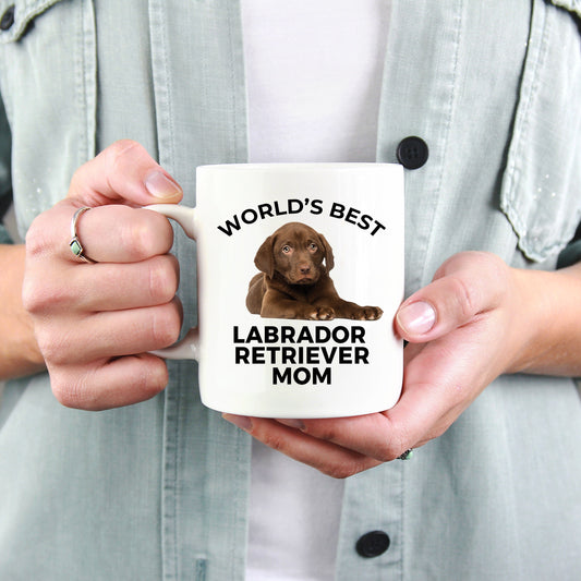 Labrador Retriever Chocolate Puppy Dog Mom Coffee Mug