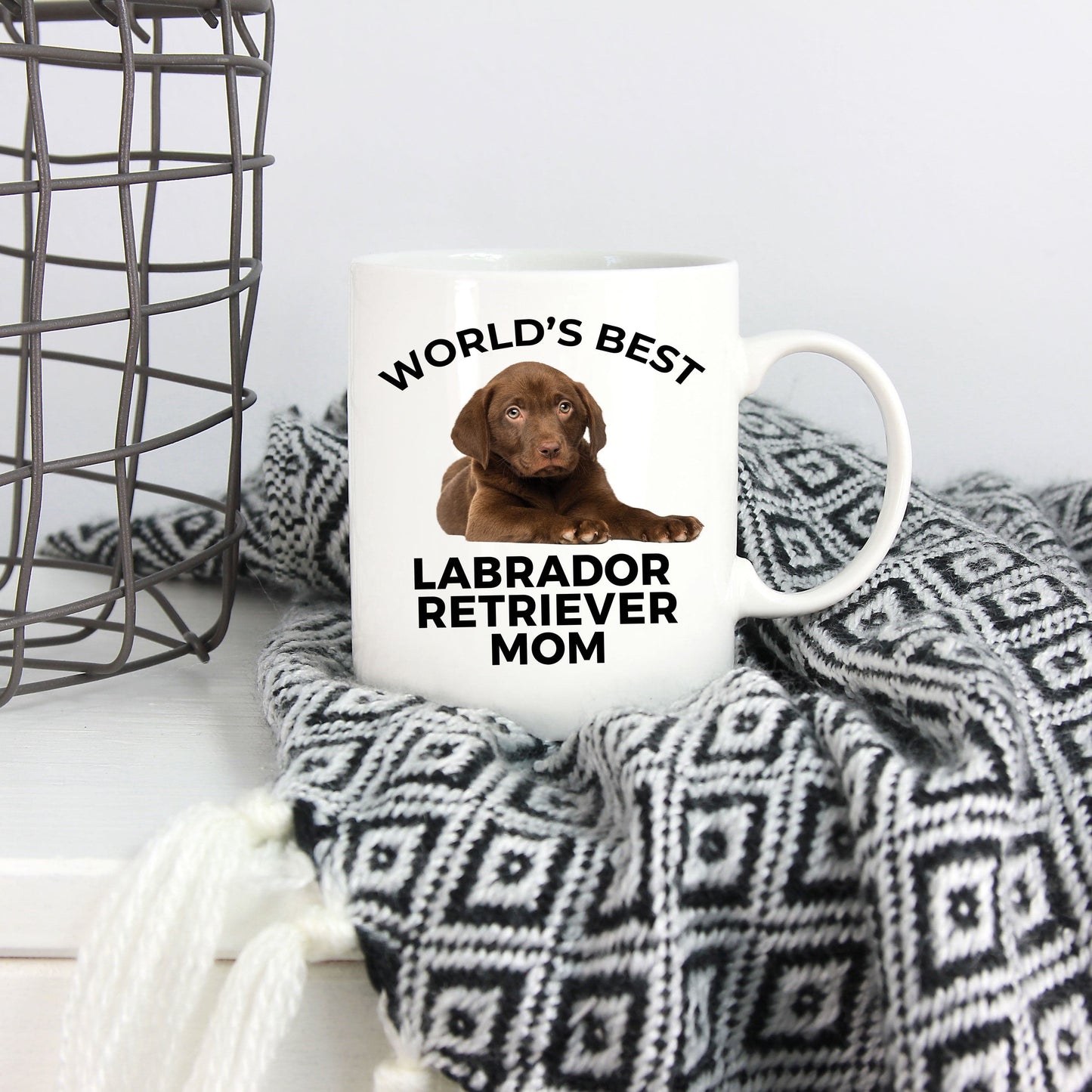 Labrador Retriever Chocolate Puppy Dog Mom Coffee Mug