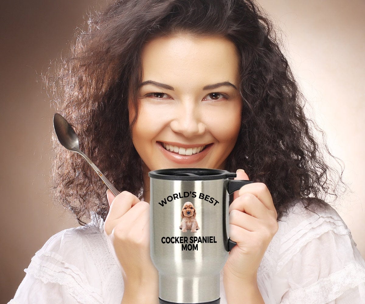 Cocker Spaniel Mom Travel Coffee Mug