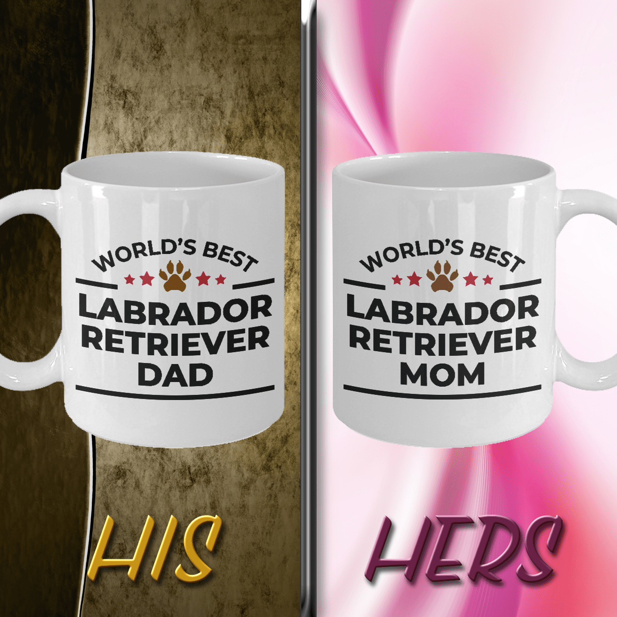 Labrador Retriever Mom and Dad Mugs