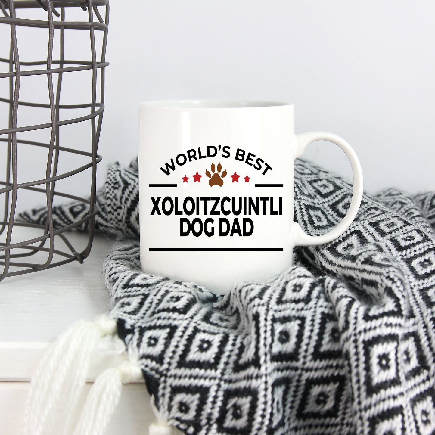 Xoloitzcuintli Best Dog Dad Ceramic Coffee Mug