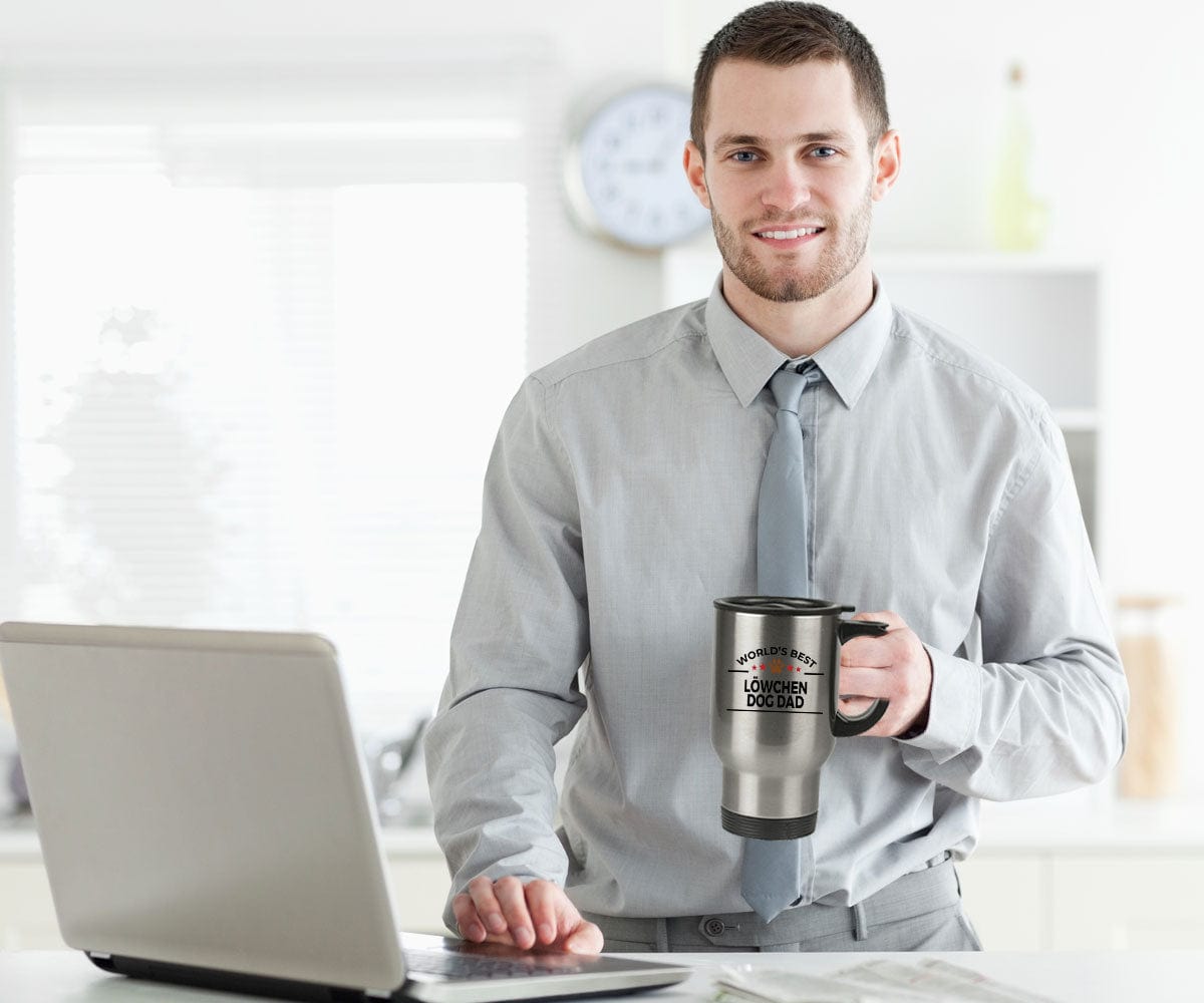 Löwchen Dog Dad Travel Coffee Mug