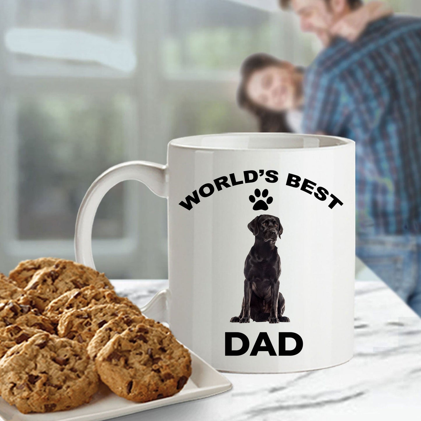 Black Labrador Retriever Best Dad Coffee Mug