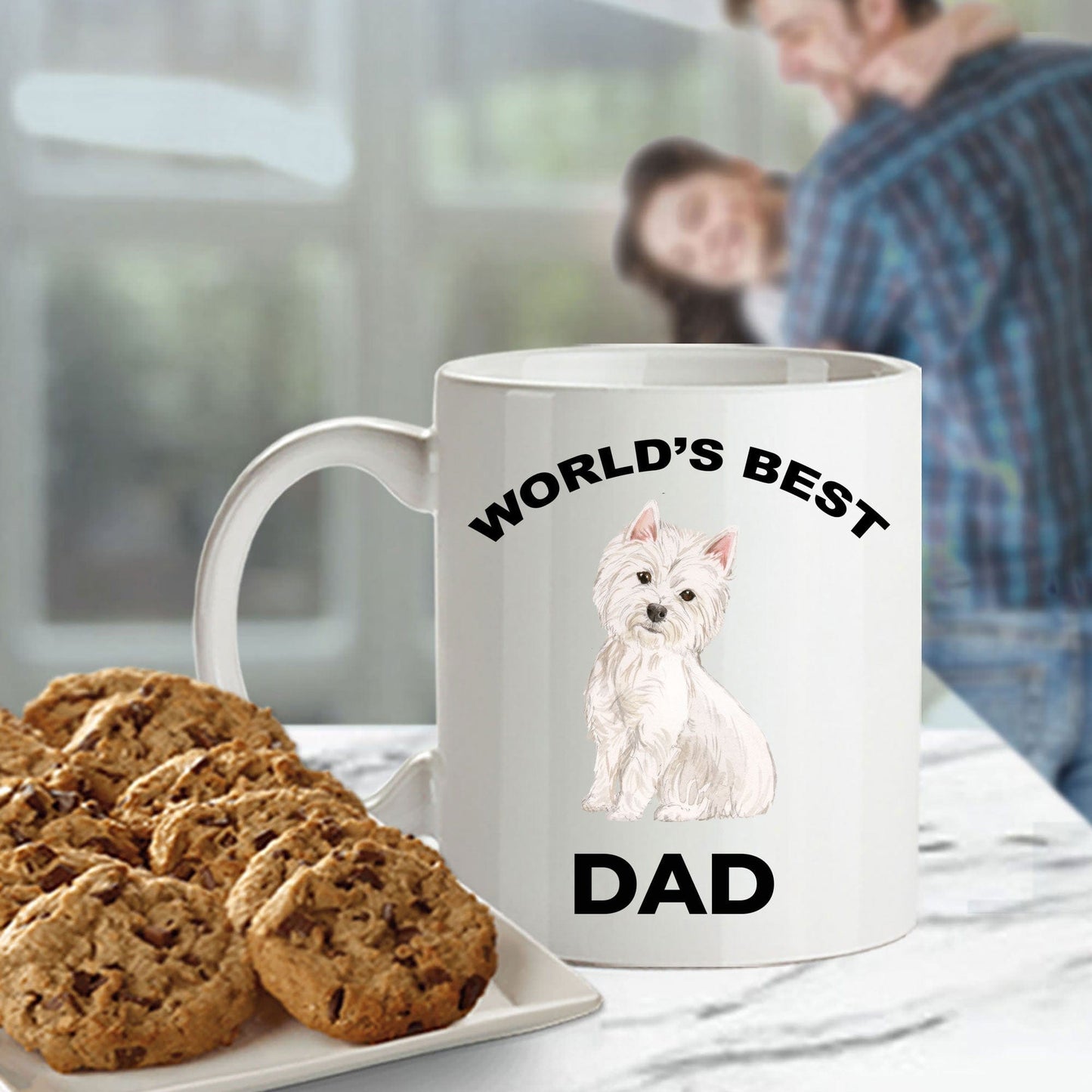 West Highland Terrier Best Dad Coffee Mug