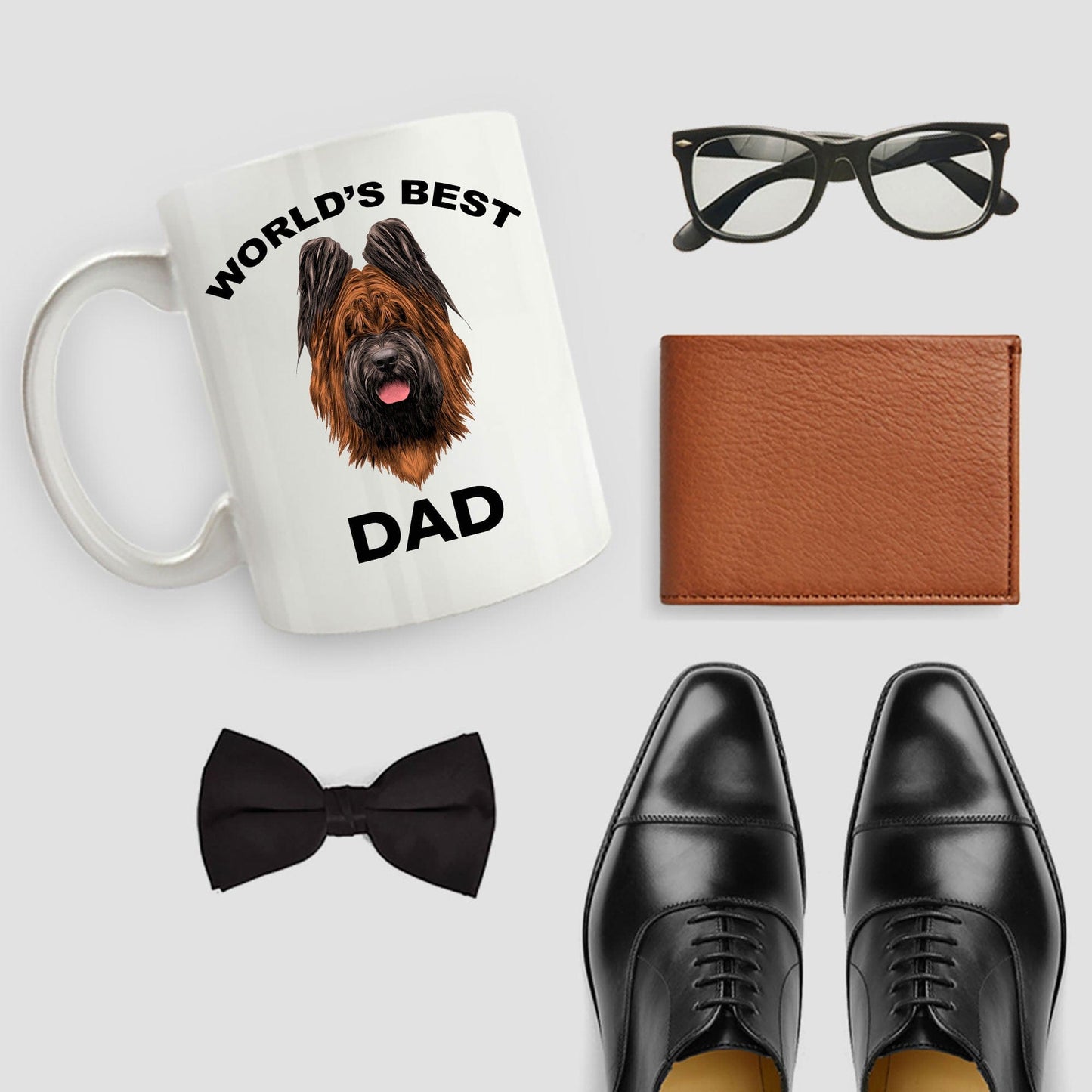 Briard Best Dog Dad Coffee Mug